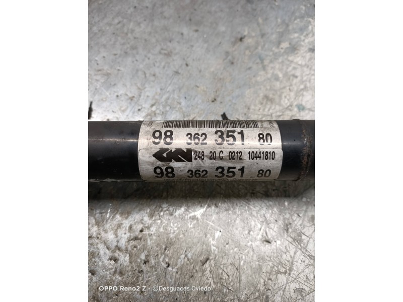 Recambio de transmision delantera derecha para opel mokka electrico referencia OEM IAM 9836235180  