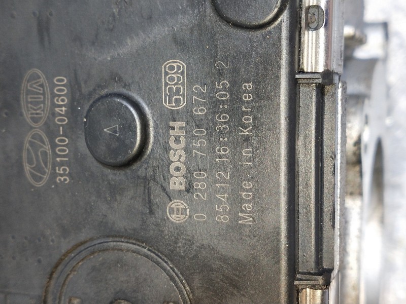 Recambio de caja mariposa para kia stonic (ybcuv) concept referencia OEM IAM 0280750672 3510004600 BOSCH