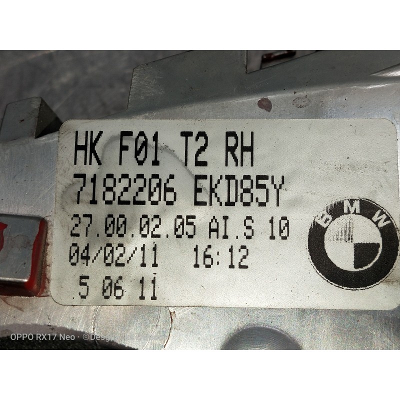 Recambio de piloto trasero derecho interior para bmw serie 7 (f01/f02) 740d xdrive referencia OEM IAM 7182206EKD85Y  