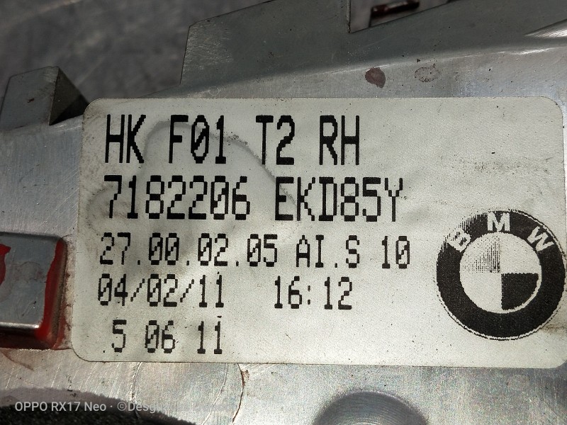 Recambio de piloto trasero derecho interior para bmw serie 7 (f01/f02) 740d xdrive referencia OEM IAM 7182206EKD85Y  