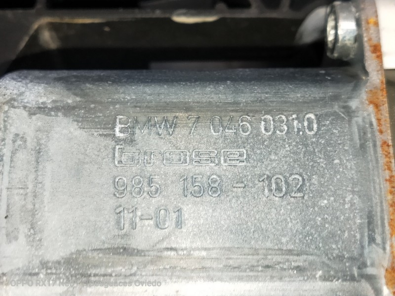 Recambio de elevalunas trasero izquierdo para bmw serie 7 (f01/f02) 740d xdrive referencia OEM IAM 70460310 985158102 4P