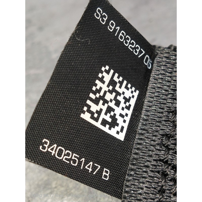 Recambio de juego cinturones trasero para bmw serie 7 (f01/f02) 740d xdrive referencia OEM IAM 916323705 34025147B 4P