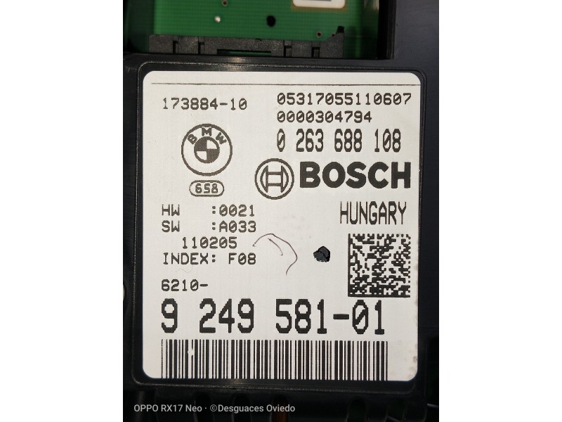 Recambio de cuadro instrumentos para bmw serie 7 (f01/f02) 740d xdrive referencia OEM IAM 0263688108 9248958101 