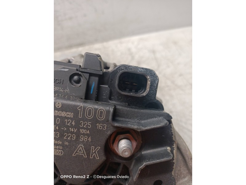 Recambio de alternador para opel astra gtc navi referencia OEM IAM 13229984 0124325136 100A