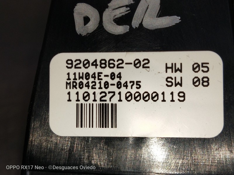 Recambio de mando elevalunas trasero derecho para bmw serie 7 (f01/f02) 740d xdrive referencia OEM IAM 920486202 MR042100475 4P