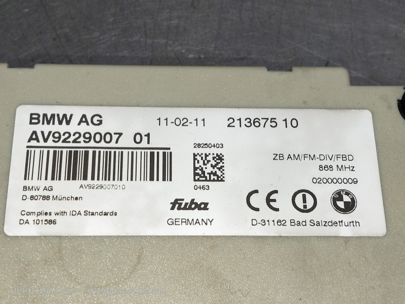 Recambio de modulo electronico para bmw serie 7 (f01/f02) 740d xdrive referencia OEM IAM AV922900701 21367510 