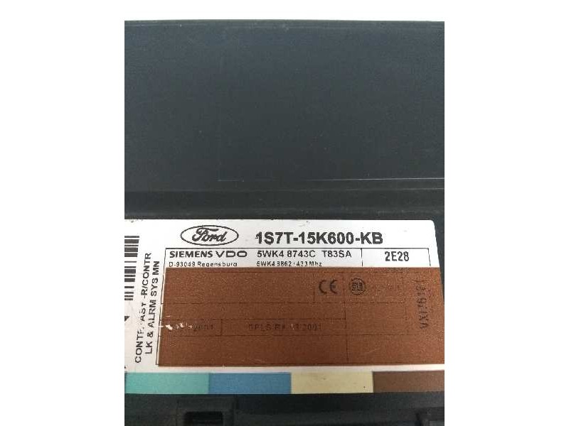 Recambio de modulo electronico para ford mondeo berlina (ge) 2.0 tdci cat referencia OEM IAM 1S7T15K600KB 5WK48743C T83SA