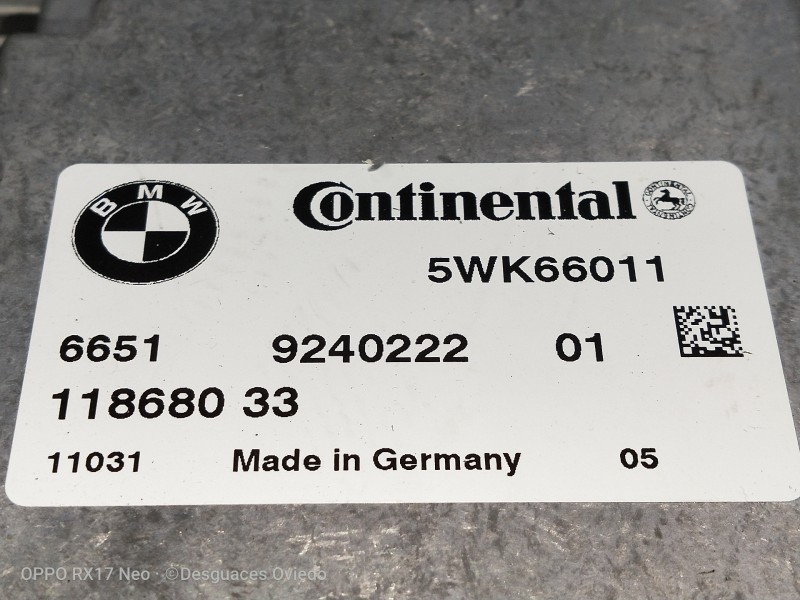 Recambio de modulo electronico para bmw serie 7 (f01/f02) 740d xdrive referencia OEM IAM 924022201 5WK66011 11868033