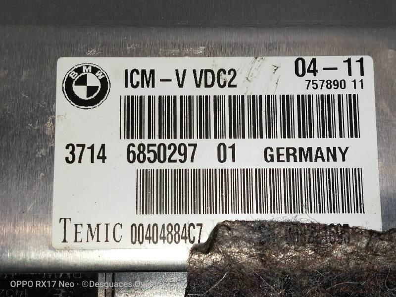 Recambio de modulo electronico para bmw serie 7 (f01/f02) 740d xdrive referencia OEM IAM 3714685029701 00404884C7 