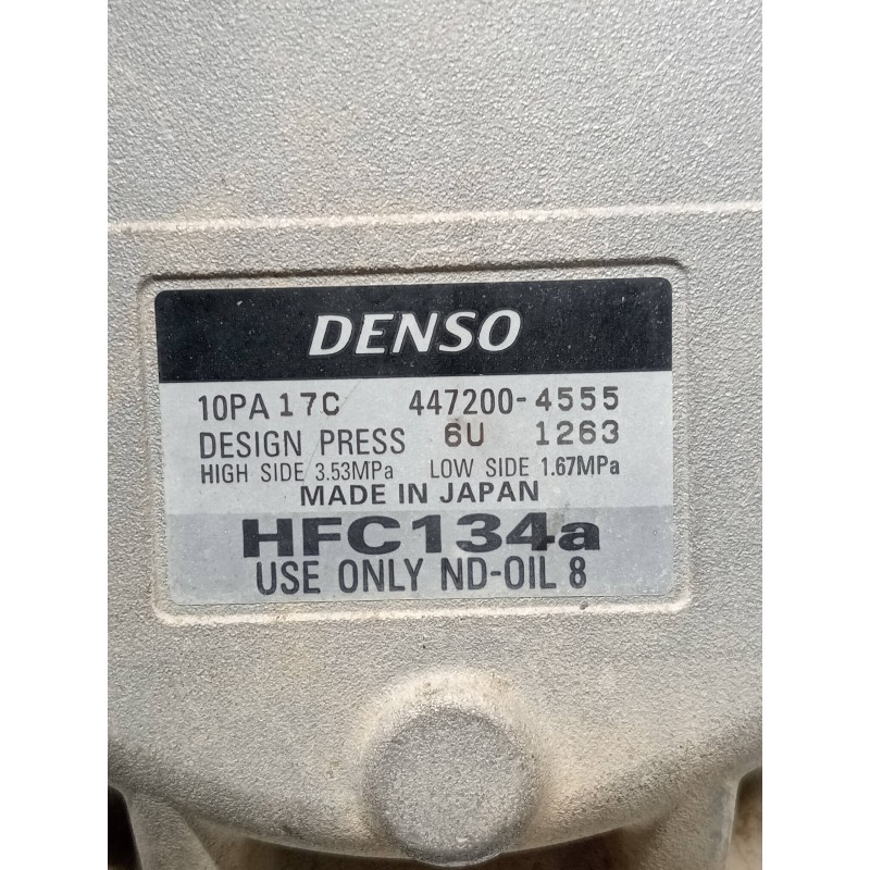 Recambio de compresor aire acondicionado para toyota land cruiser (j9) td vx (3-ptas.) (kzj90) referencia OEM IAM 4472004555  