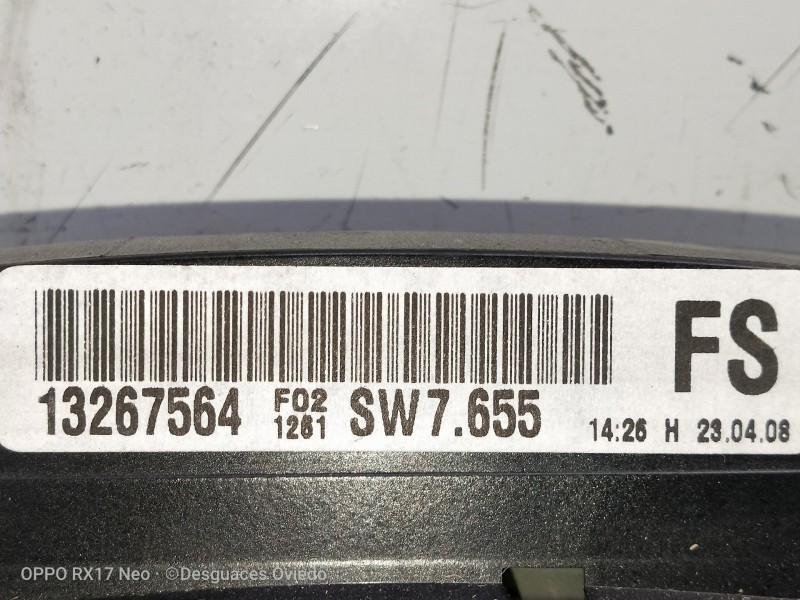 Recambio de cuadro instrumentos para opel astra gtc navi referencia OEM IAM 13267564 VER FOTOS 
