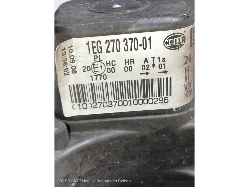 Recambio de faro izquierdo para opel astra gtc navi referencia OEM IAM 1EG27037001 24451032 PARA PULIR