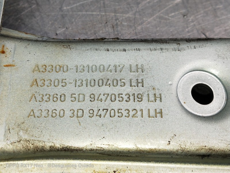 Recambio de elevalunas delantero izquierdo para opel astra gtc navi referencia OEM IAM A3300 13100417LH 3P