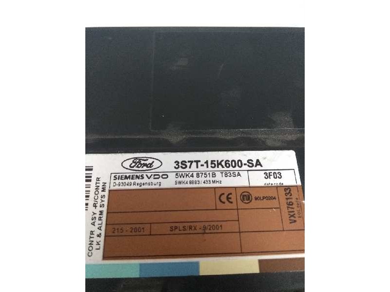 Recambio de modulo electronico para ford mondeo berlina (ge) 2.0 tdci cat referencia OEM IAM 3S7T15K600SA 5WK48751B T83SA