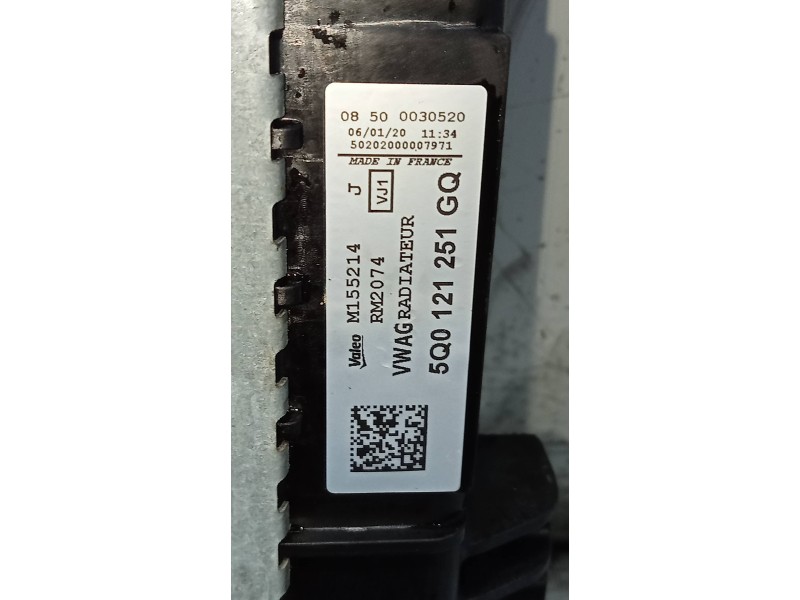 Recambio de radiador agua para skoda karoq (nu) ambition referencia OEM IAM 5Q0121251GQ  
