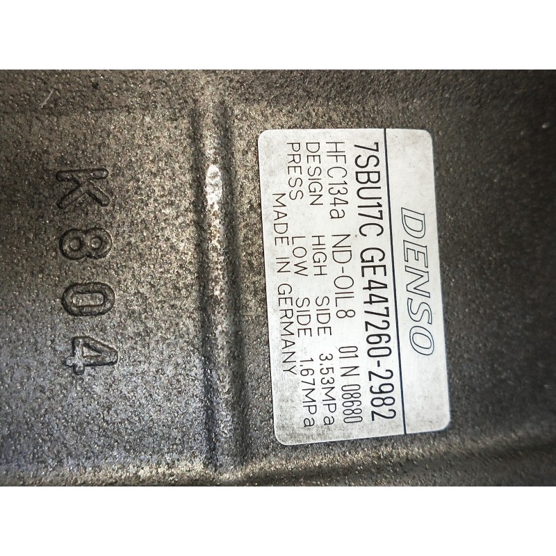 Recambio de compresor aire acondicionado para bmw serie 7 (f01/f02) 740d xdrive referencia OEM IAM GE4472602982 7SBU17C 