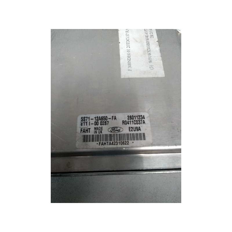 Recambio de centralita motor uce para ford mondeo turnier (ge) 2.0 tdci cat referencia OEM IAM R0411C037A 5S7112A650FA 28011234 