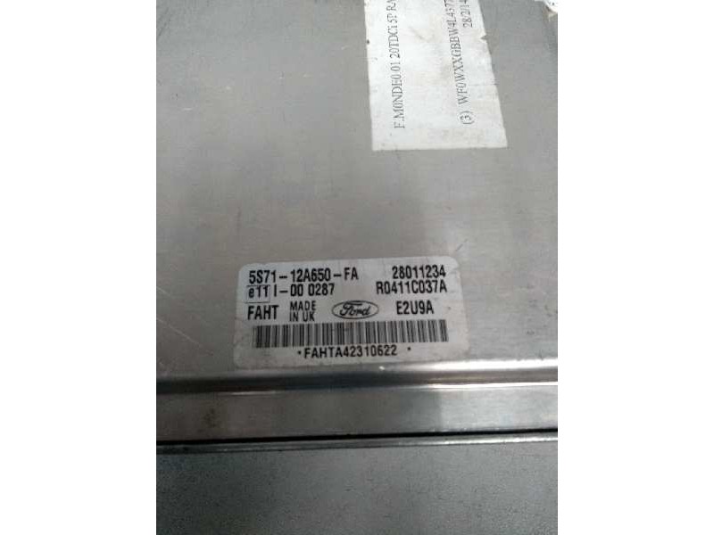 Recambio de centralita motor uce para ford mondeo turnier (ge) 2.0 tdci cat referencia OEM IAM R0411C037A 5S7112A650FA 28011234 