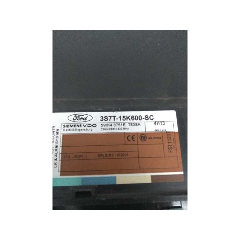 Recambio de modulo electronico para ford mondeo turnier (ge) 2.0 tdci cat referencia OEM IAM 3S7T15K600SC 5WK48751E T83SA