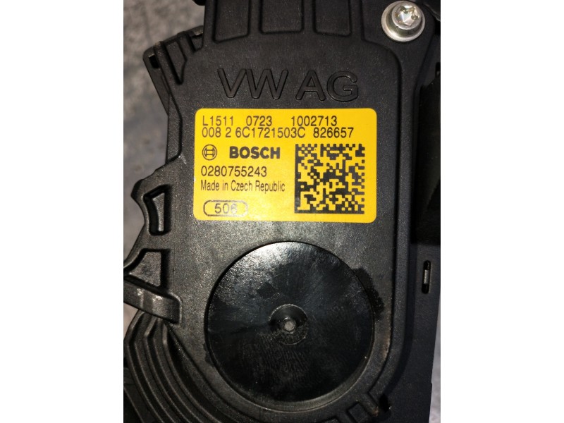 Recambio de potenciometro pedal para skoda spaceback (5h) 1.4 tdi dpf referencia OEM IAM 0280755243 6C1721503C 