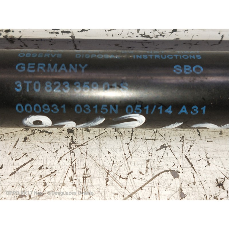 Recambio de amortiguadores capo para skoda superb combi (3t5) 2.0 tdi dpf referencia OEM IAM 3T082335901S 000931 0315N