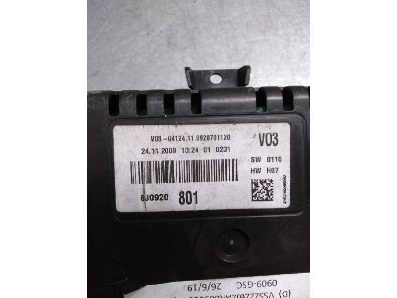Recambio de cuadro instrumentos para seat ibiza (6j5) reference referencia OEM IAM 6J0920801  