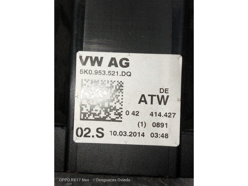 Recambio de mando luces para skoda superb combi (3t5) 2.0 tdi dpf referencia OEM IAM 5K0953521DQ  