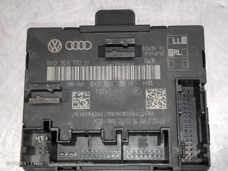 Recambio de modulo electronico para skoda superb combi (3t5) 2.0 tdi dpf referencia OEM IAM 8X0959792H P10094292 