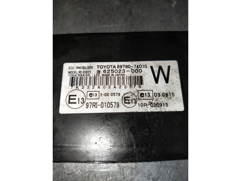 Recambio de modulo electronico para toyota iq básico referencia OEM IAM 8978074010 625023000 