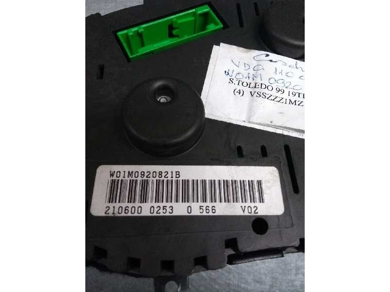 Recambio de cuadro instrumentos para seat toledo (1m2) 1.9 tdi referencia OEM IAM 110080075019 W01M0920821B 