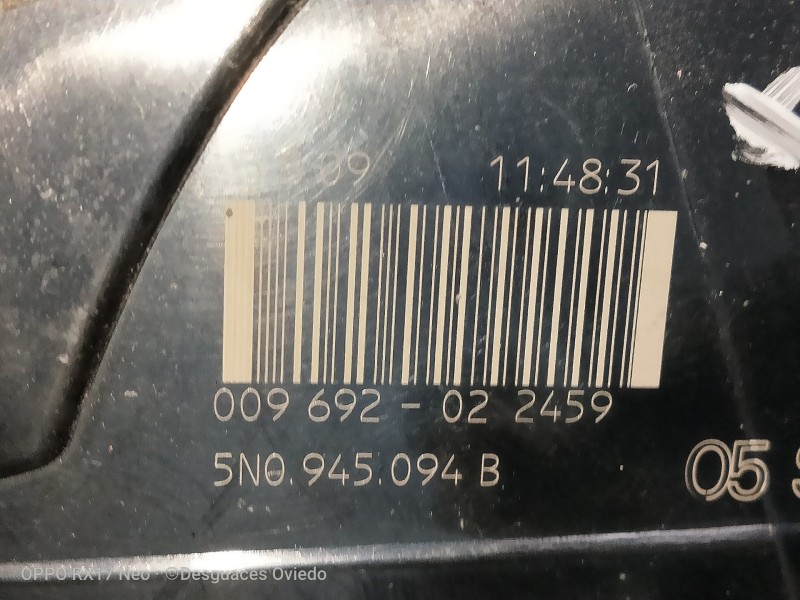 Recambio de piloto trasero derecho interior para volkswagen tiguan (5n1) advance referencia OEM IAM 009692022459 5N0945094B 