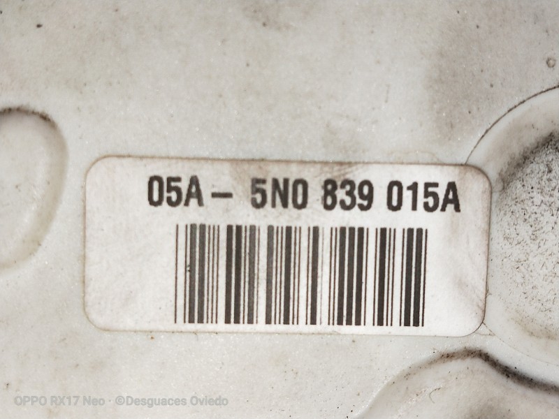 Recambio de motor cierre centralizado trasero izquierdo para volkswagen tiguan (5n1) advance referencia OEM IAM 5N0839015A  