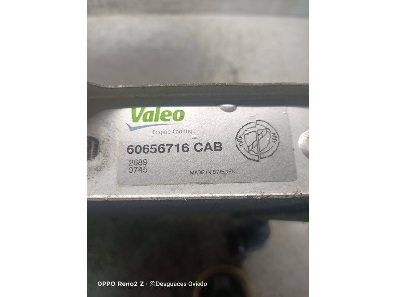 Recambio de radiador agua para alfa romeo 156 sportwagon (116) 1.9 jtd 16v progression referencia OEM IAM 60656716  
