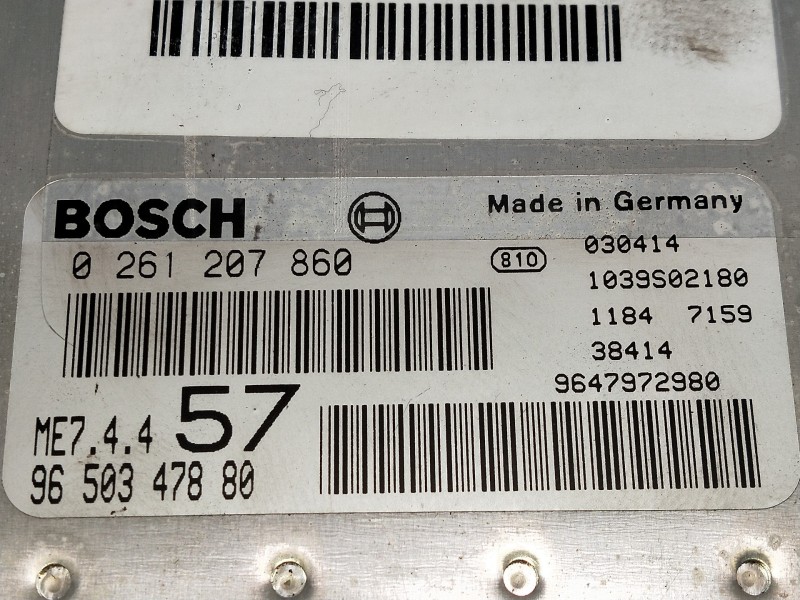 Recambio de centralita motor uce para citroen c3 pluriel 1.6 16v sensodrive referencia OEM IAM 9650347880 0261207860 9647972980