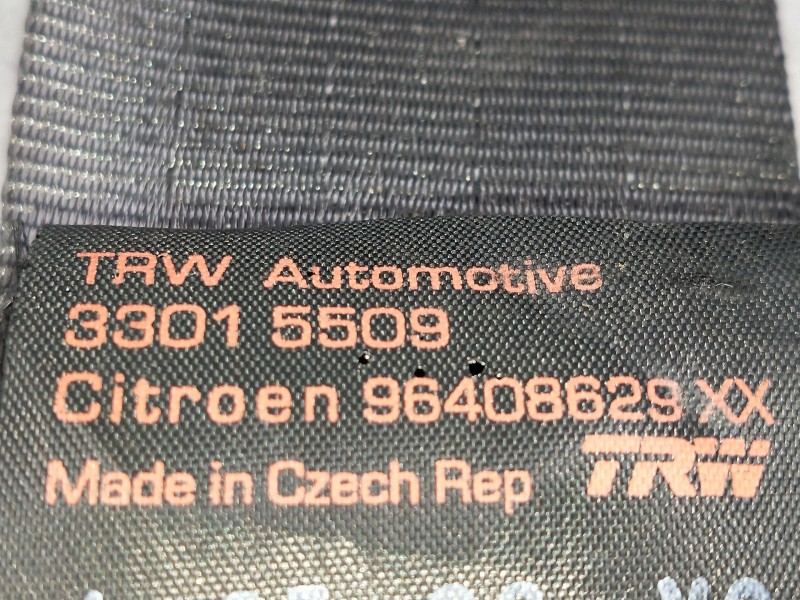Recambio de juego cinturones trasero para citroen c3 pluriel 1.6 16v sensodrive referencia OEM IAM 33015509 9648629XX 2P