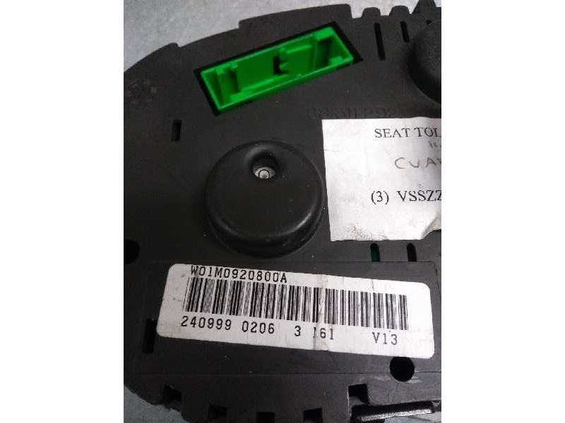 Recambio de cuadro instrumentos para seat toledo (1m2) 1.6 referencia OEM IAM 110080012002 W01M0920800A  Recambio de cuadro instrumentos para seat toledo (1m2) 1.6 referencia OEM IAM 110080012002 W01M0920800A