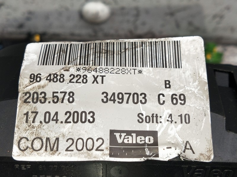 Recambio de mando luces para citroen c3 pluriel 1.6 16v sensodrive referencia OEM IAM 96488228XT 203578 COM2002