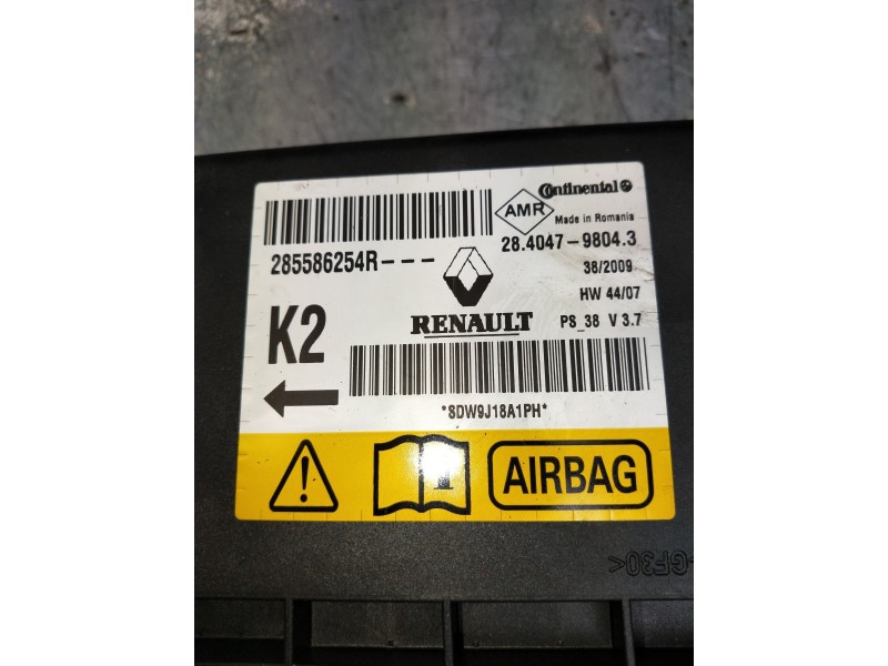 Recambio de centralita airbag para renault megane iii coupe dynamique referencia OEM IAM 285586254R  