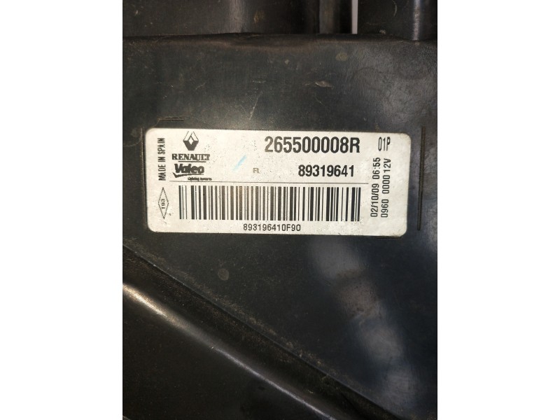 Recambio de piloto trasero derecho para renault megane iii coupe dynamique referencia OEM IAM 265500008R 89319641 