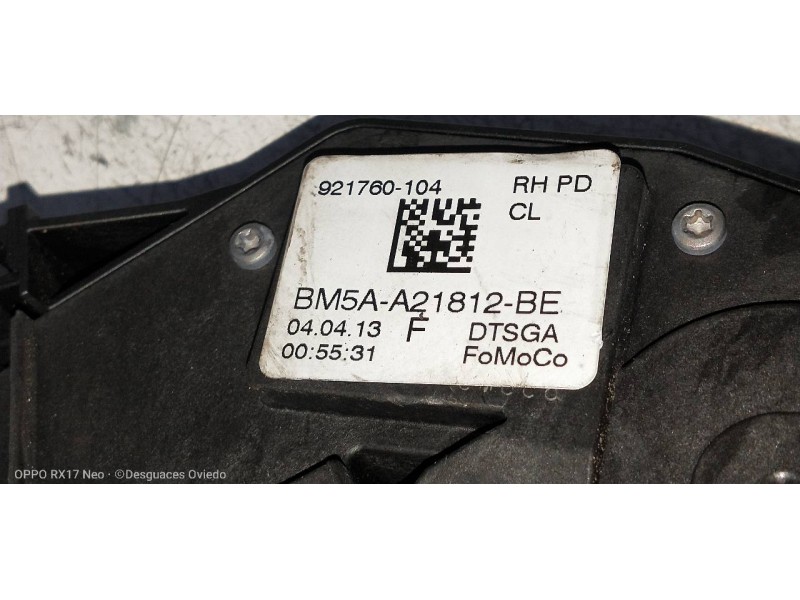 Recambio de motor cierre centralizado delantero derecho para ford focus lim. (cb8) edition referencia OEM IAM BM5AA21812BE  