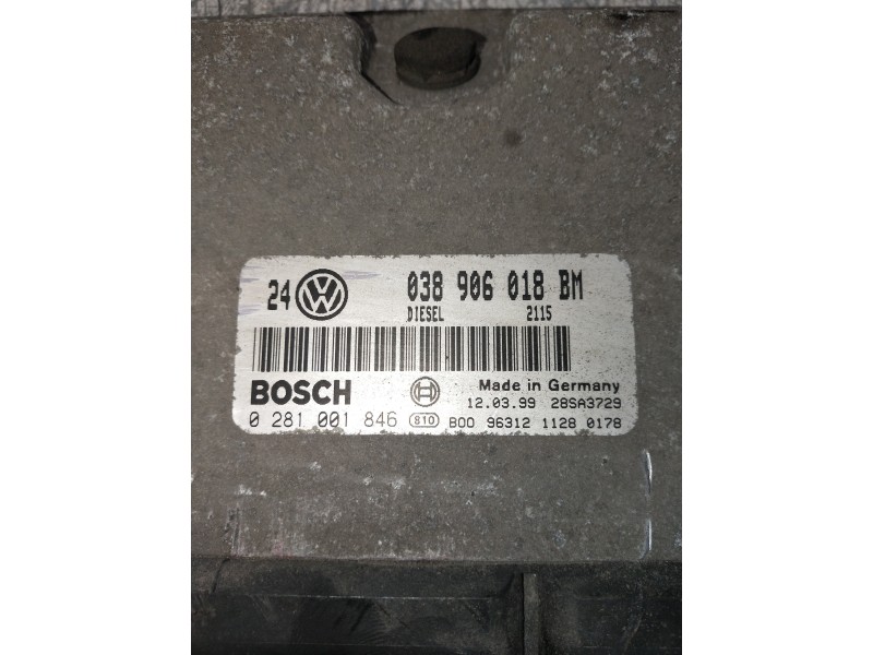 Recambio de centralita motor uce para volkswagen golf iv berlina (1j1) highline referencia OEM IAM 028100146 038906018BM 