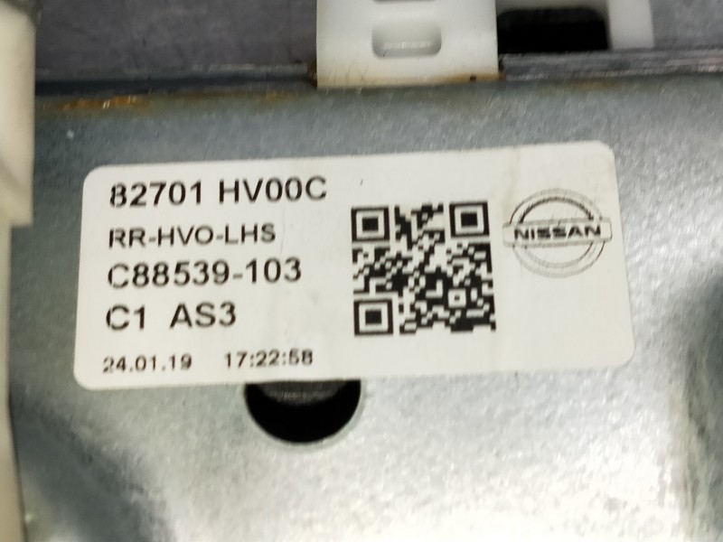 Recambio de elevalunas trasero izquierdo para nissan qashqai (j11) acenta referencia OEM IAM 82701HV00C C88539103 5P