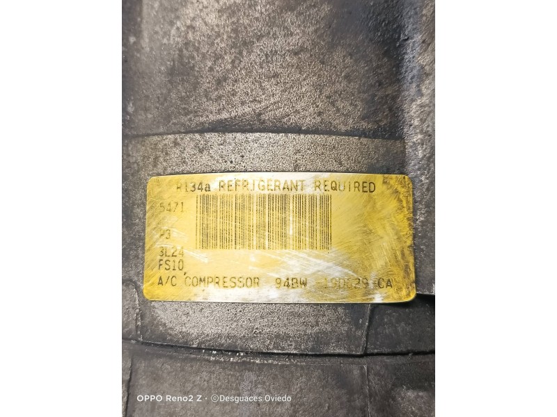 Recambio de compresor aire acondicionado para ford mondeo berlina/familiar (fd) clx berlina referencia OEM IAM 94BW19D629CA  