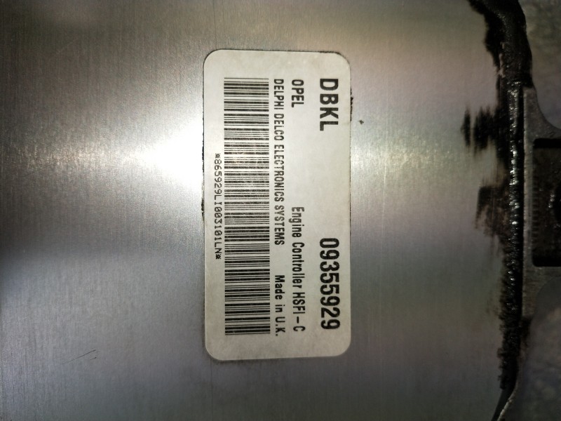 Recambio de centralita motor uce para opel astra g berlina 1.6 16v referencia OEM IAM 09355929  