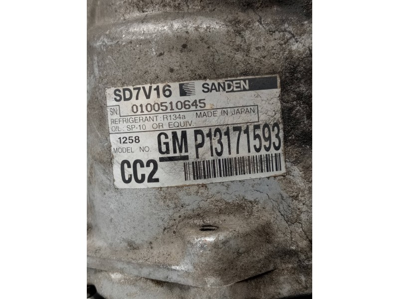 Recambio de compresor aire acondicionado para saab 9-3 sport hatch 1.9 tid linear sport referencia OEM IAM SD7V161258 P13171593 