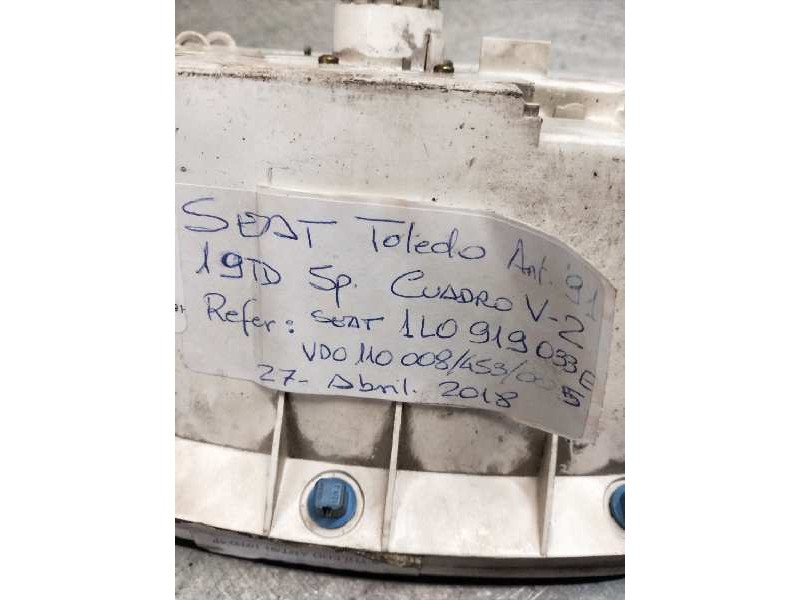 Recambio de cuadro instrumentos para seat toledo (1l) 1.9 turbodiesel cat (aaz) referencia OEM IAM 1L0919033E 110008453005 