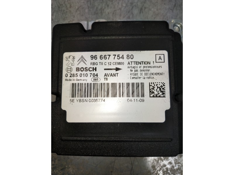 Recambio de centralita airbag para peugeot 5008 premium referencia OEM IAM 0285010704 9666775480 