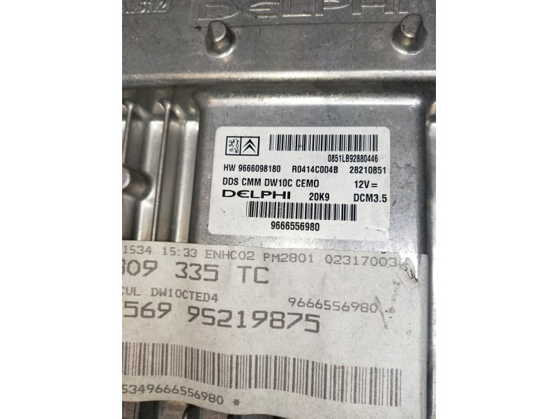 Recambio de centralita motor uce para peugeot 5008 premium referencia OEM IAM 9666556980 9666098180 R0414C004B
