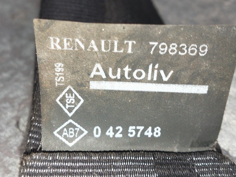 Recambio de juego cinturones trasero para renault megane ii classic berlina confort authentique referencia OEM IAM 798369 042574