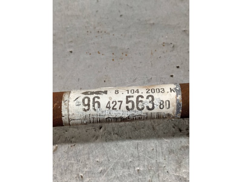 Recambio de transmision delantera izquierda para citroen c3 pluriel 1.6 16v sensodrive referencia OEM IAM 9642756380  